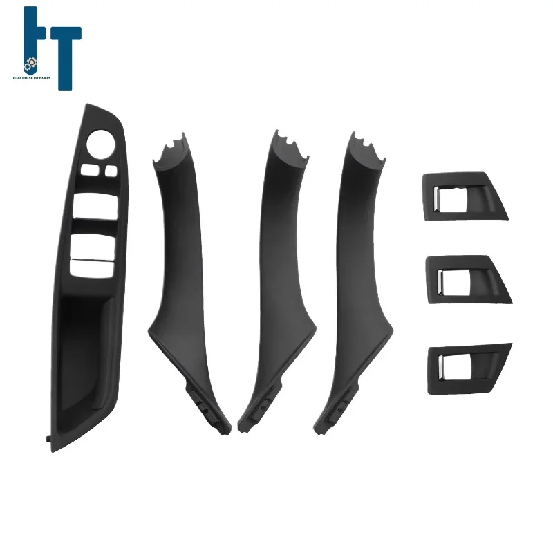 

51417225873 Black Inner Door Panel Handle Pull Trim Cover For 10-16 BMW 5 520 F10 F11