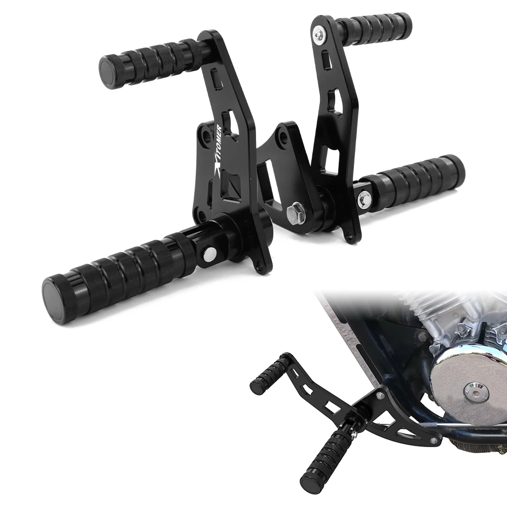 

Motorcycle Forward Control Footrest Extension Footpegs Foot Pegs Adjustable Set Shadow VLX600 VT600 C CD 1988-2007 For Honda