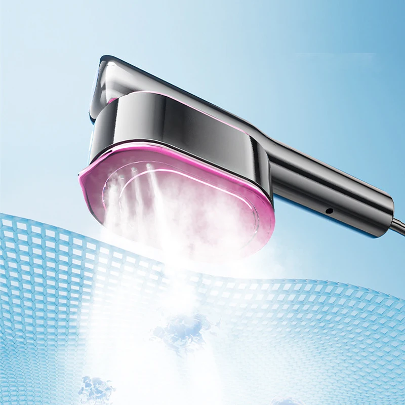 مكواة بخار محمولة 1200 وات مع شاشة لمس 5 مستويات شاشة رقمية ذكية لإزالة عث الغبار آلة كي منزلية محمولة للاستخدام المنزلي