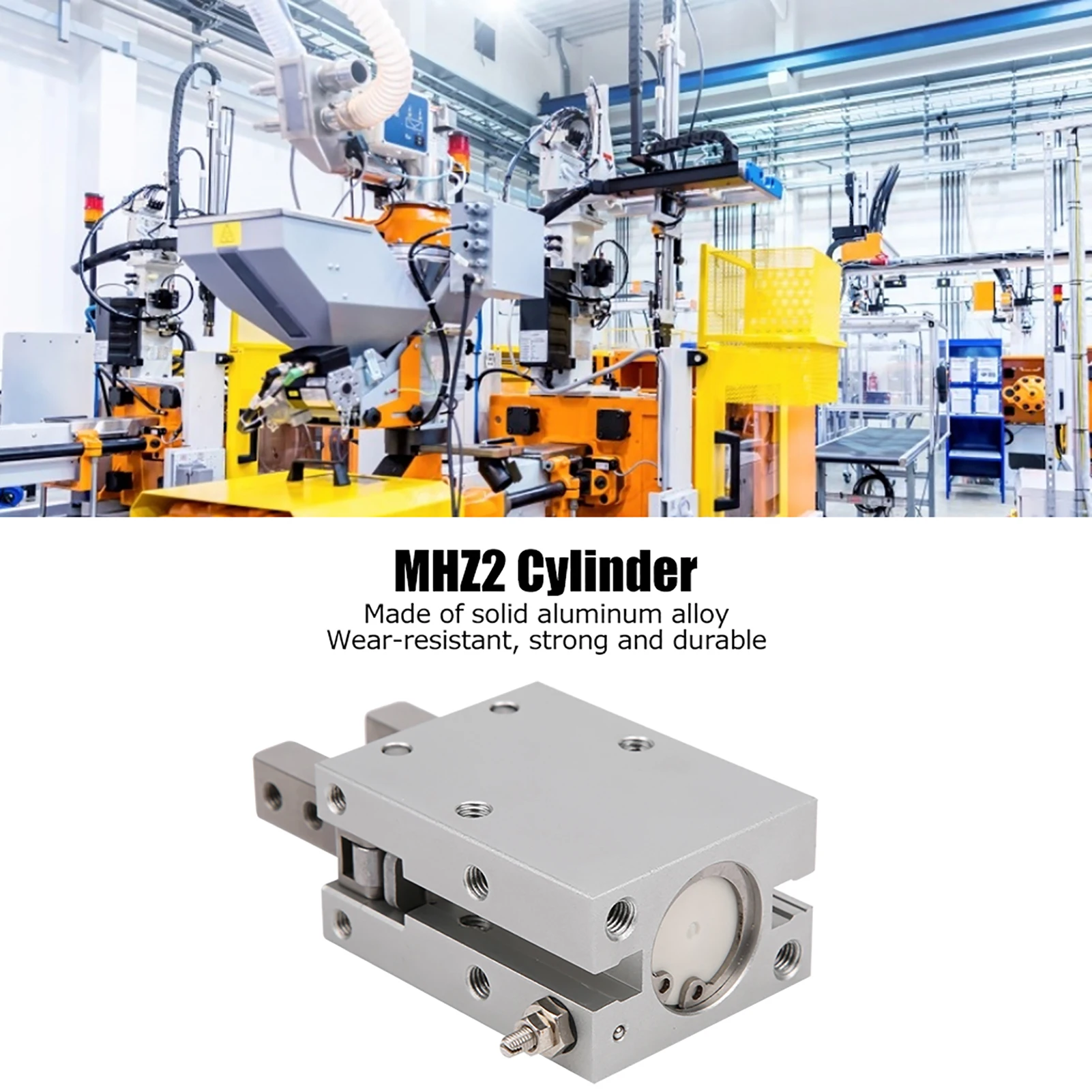 Silinder Pneumatik Udara MHZ2 Silinder MHC2 Silinder Jari Pneumatik Aksi Tunggal Ganda Udara Presisi Tinggi