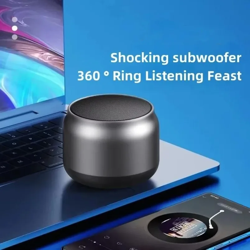 Home Desktop Mini Bluetooth Speaker Wireless 5.1 360 Stereo Surround Sound Deep Bass Portable for Outdoor Car Personal Use