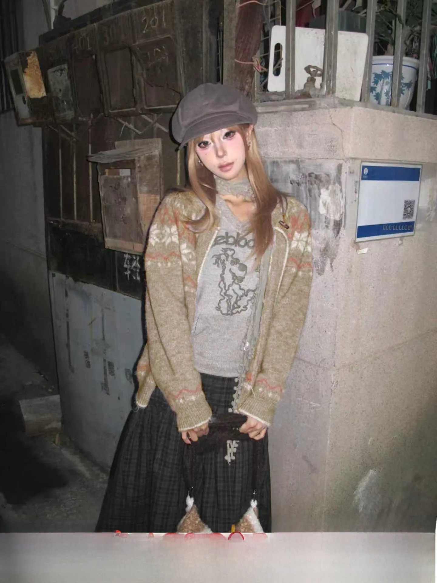 

Мягкий пушистый женский вязаный кардиган Soft Furry Island Cisas Sle, свитер Bubble Pine Oil, верхняя одежда, осень-зима, винтажный, комфортный