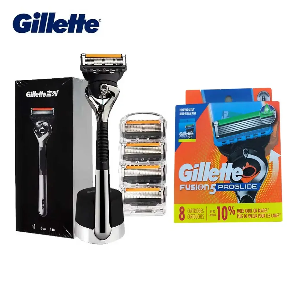 

Сменные кассеты для бритвы Gillette Fusion 5, 5-слойные лезвия, для мужчин, для чистого бритья лица