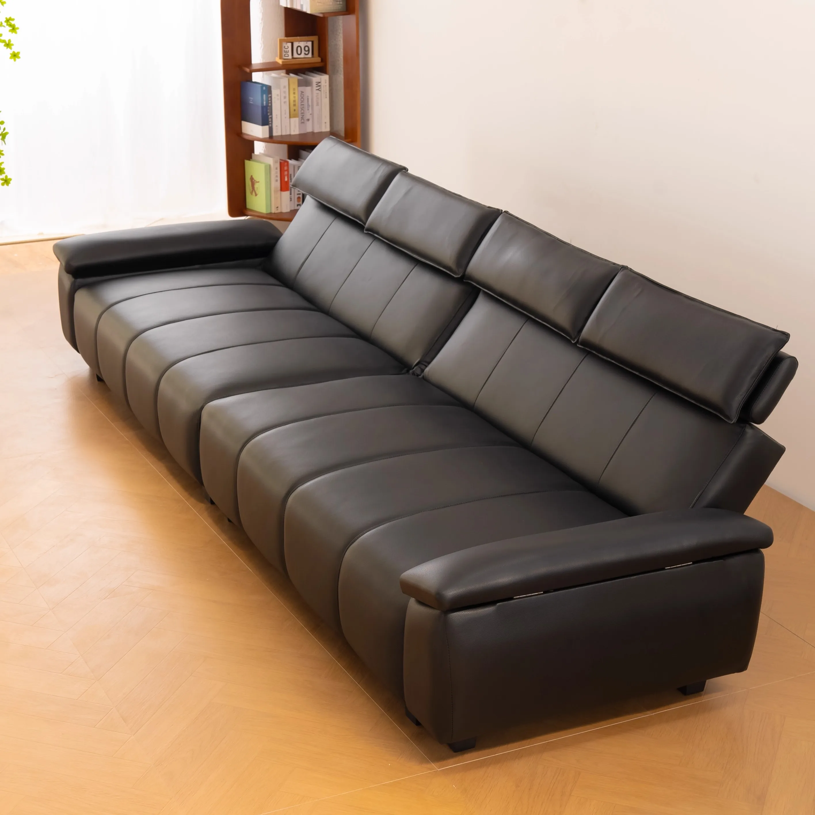 Light Luxury High-end Synthetic Leather Convertible Sofa Bed Small-sized Foldable Modern Apartment Living Room