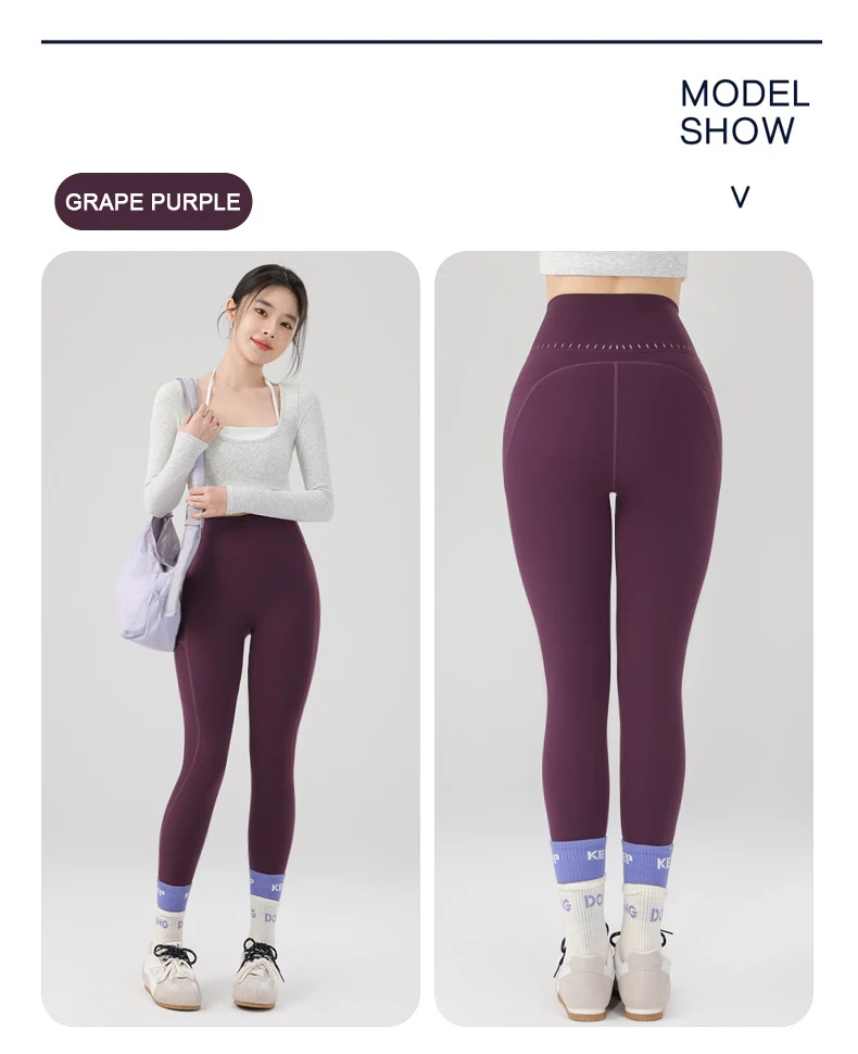 BIVIGAOS Spring Autumn Reflective Strip Side Pocket Yoga Leggings Women High Waist Hip Lift Sports Fitness Sharkskin Leggings