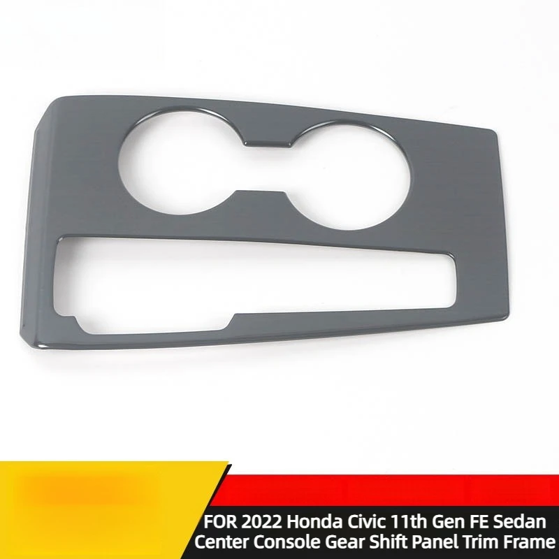 FOR 2022 Honda Civic 11th Gen FE Sedan Center Console Gear Shift Panel Trim Frame, Anti-Scratch Interior Decor Accessory