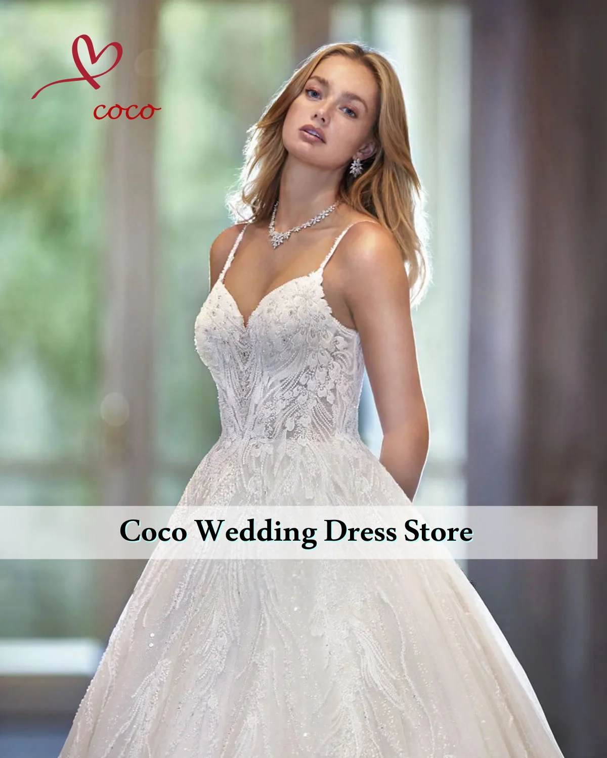 تخصيص رائع الأشرطة الحبيب الرقبة عارية الذراعين كامل الخرز اللؤلؤ الترتر لامعة الكرة ثوب فساتين الزفاف Vestido De Novia #4