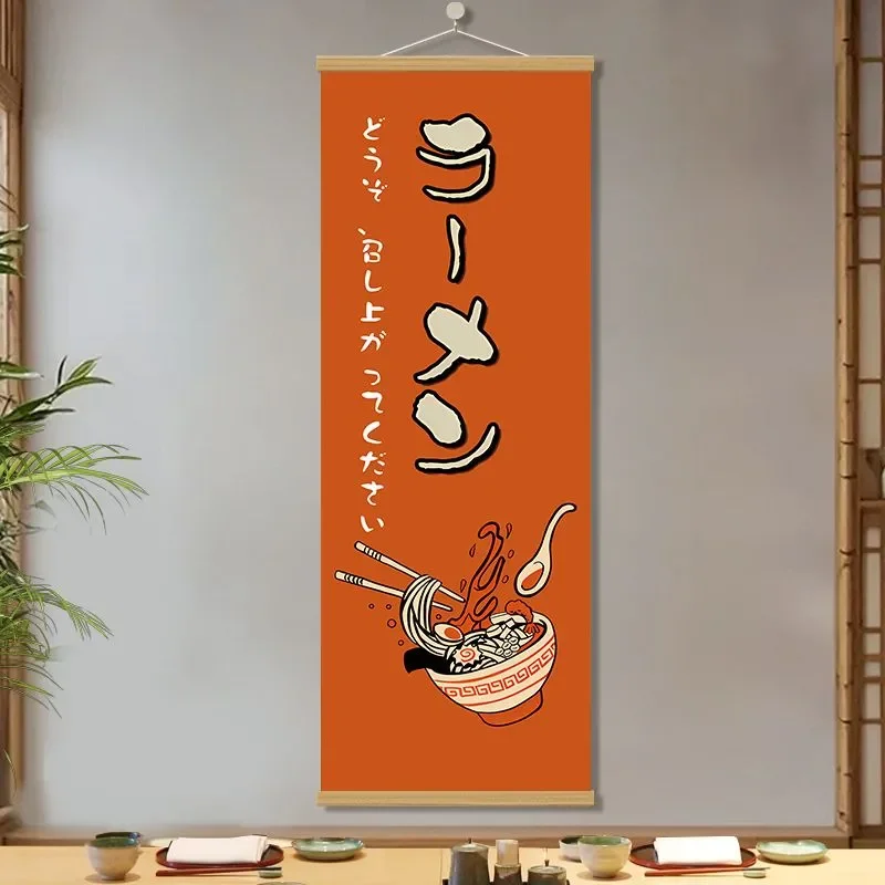 Izuku Japanese Sushi Restaurant Wall Decoration Hanging Cloth Mural Soft Decorative Flag Block Atmosphere Layout Poster