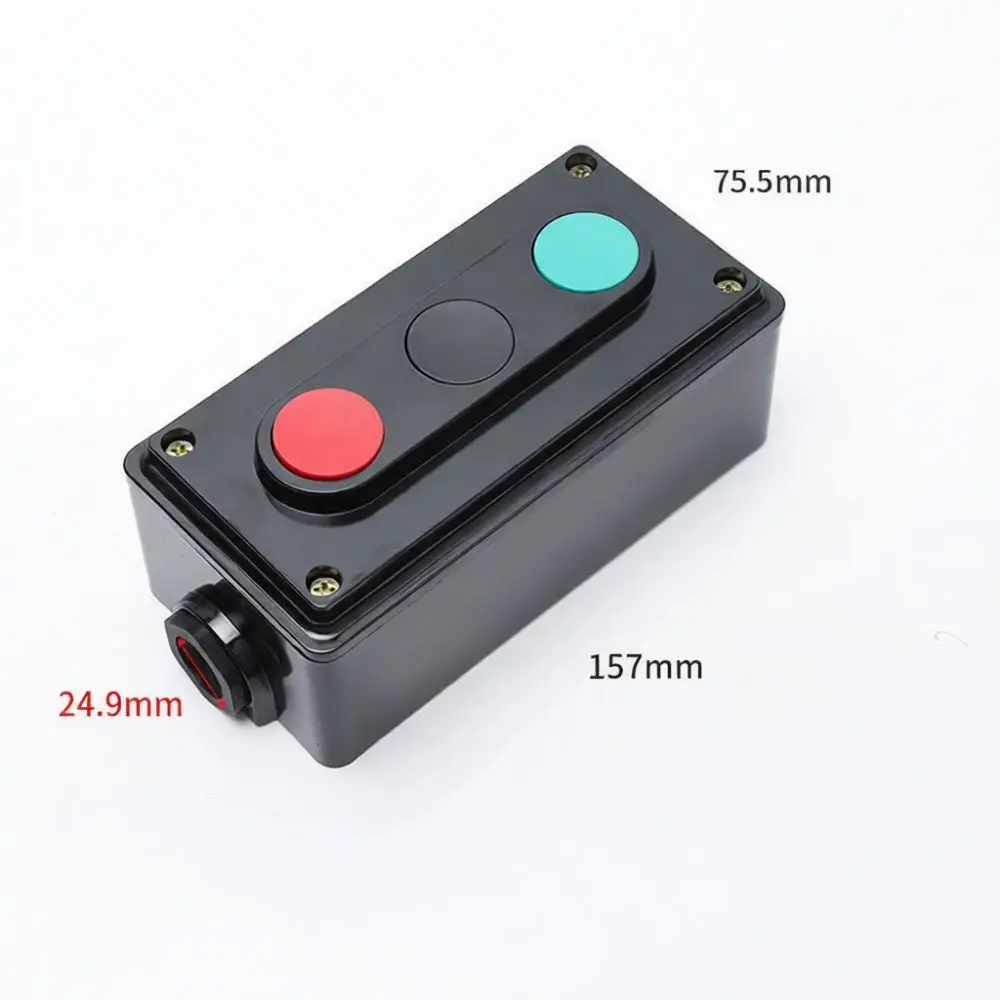 CNAOM LA4 3H Industrial Push Button Switch Control Station Machine Start Stop Operation Unit Durable Electric Box