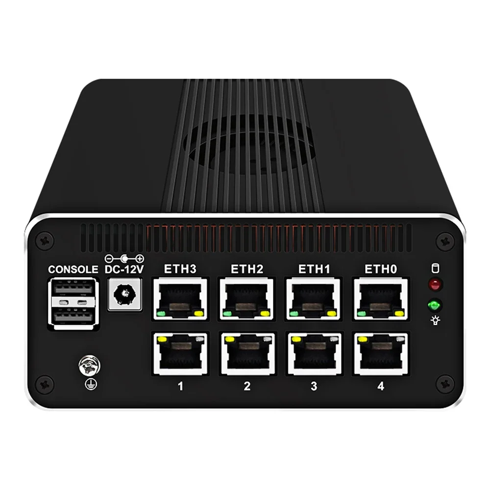 جهاز جدار الحماية الجديد من الجيل الثاني عشر 2*10G SFP I3-N305 N200 N100 4x I226-V 2.5G DDR5 NVMe جهاز توجيه ناعم كمبيوتر صغير Proxmox Server
