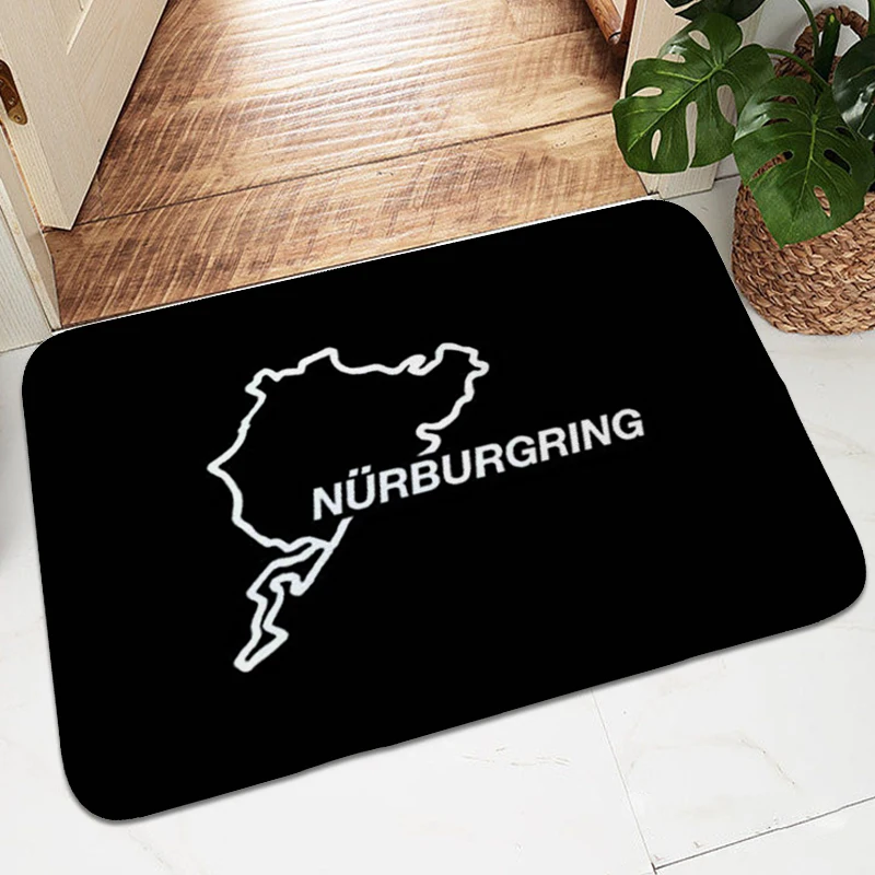 House Entrance Mat N-Nurburgrings Bedroom Carpet Anti Slip Hallway Batrhroom Living Room Washable Kitchen Rug Home Decorations