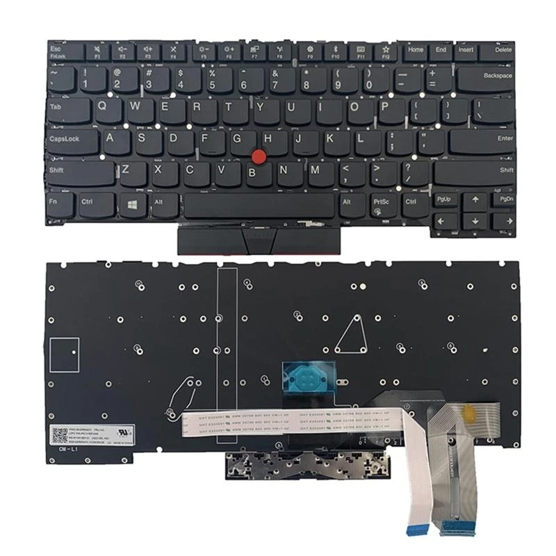 for T490S T495S T14S P1 Extreme Replacement US Layout Laptop Keyboard With Pointer / Without Backlit Best Sale