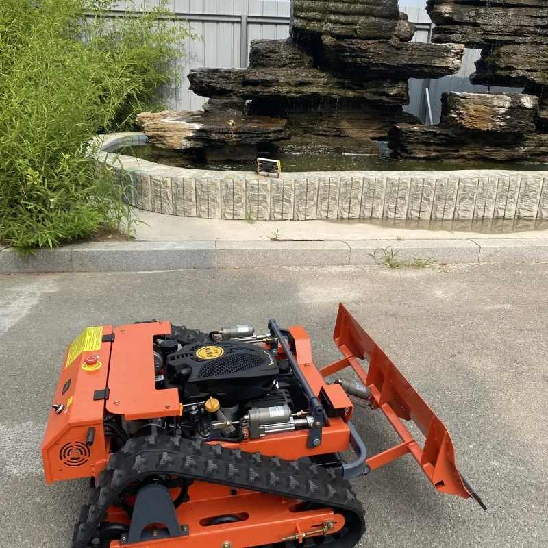 Индивидуальный профессиональный робот для обрезки газона с нажимной лопаткой, многофункциональная газонокосилка для подметания снега, сертифицированный в ЕС продукт