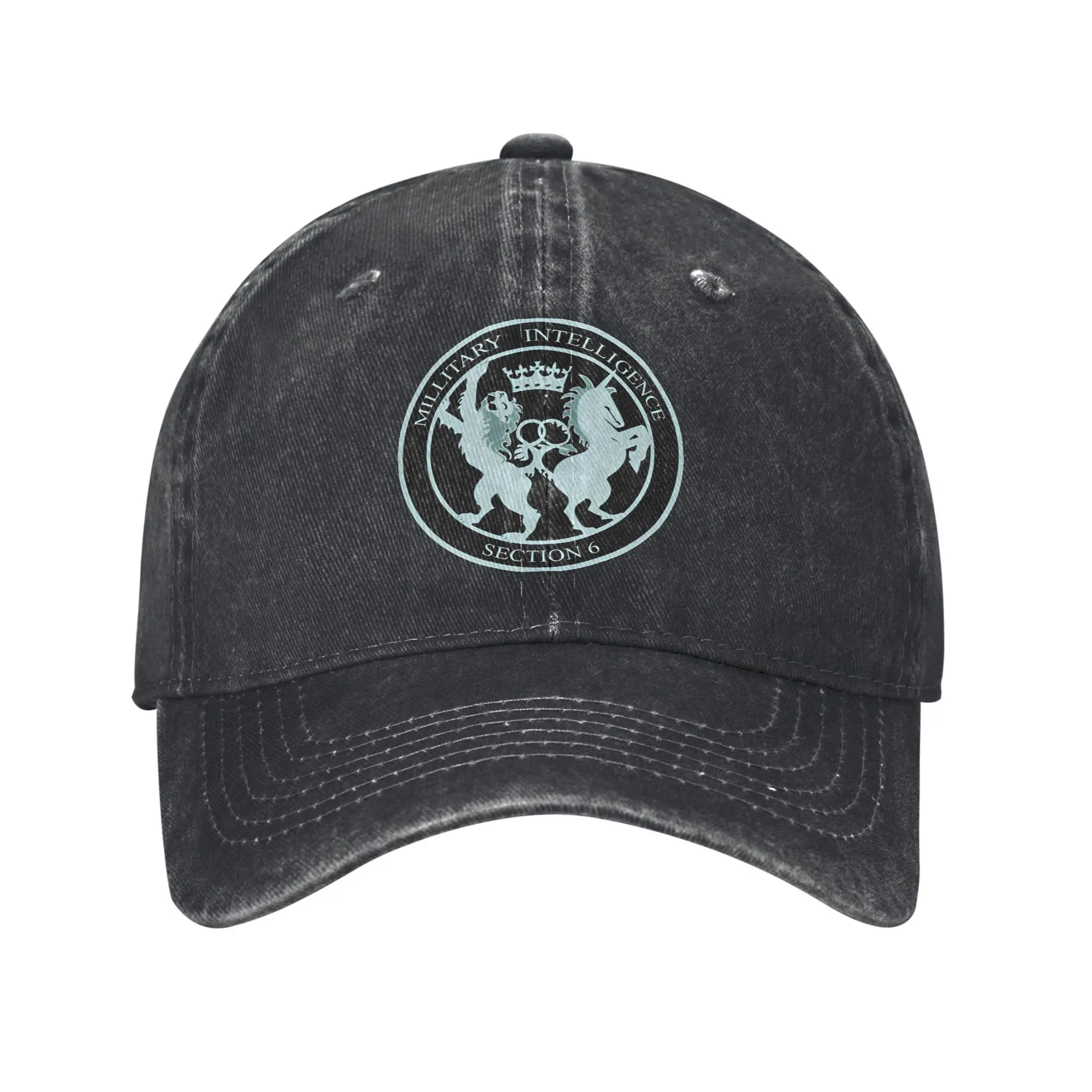 Casual MI6 Spy Secret Intelligence Service Baseball Caps Men Women Distressed Washed Sun Cap Military Outdoor Gift Caps Hat