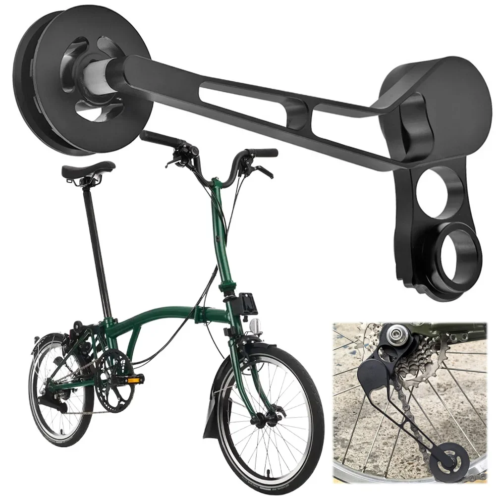 

Bike Rear Derailleur Chain Stabilizer Aluminum Alloy Cycling Chain Tensioner Folding Bicycle Rear Derailleur for Brompton