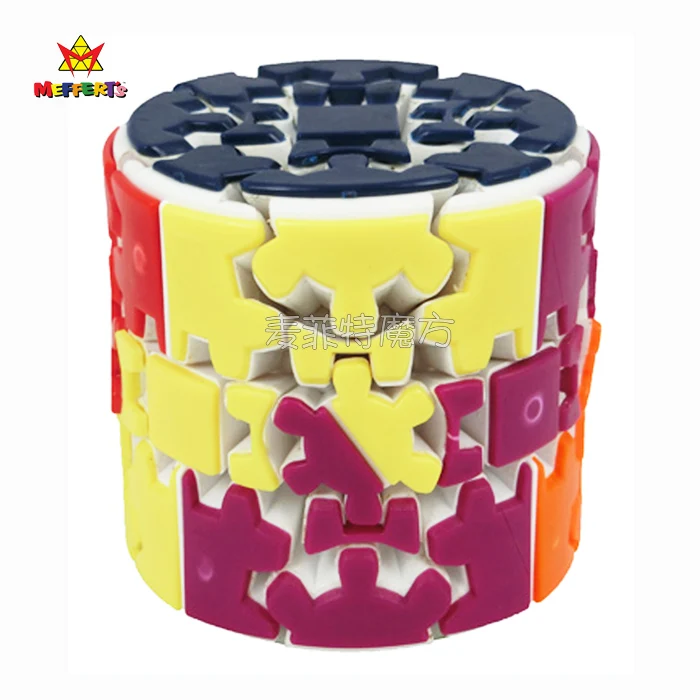 Meffert's Genuine 3x3 Magic Cube Gear Cylinder Cube Fun Children's Toy  3x3 Fidget Cube Speed Puzzle