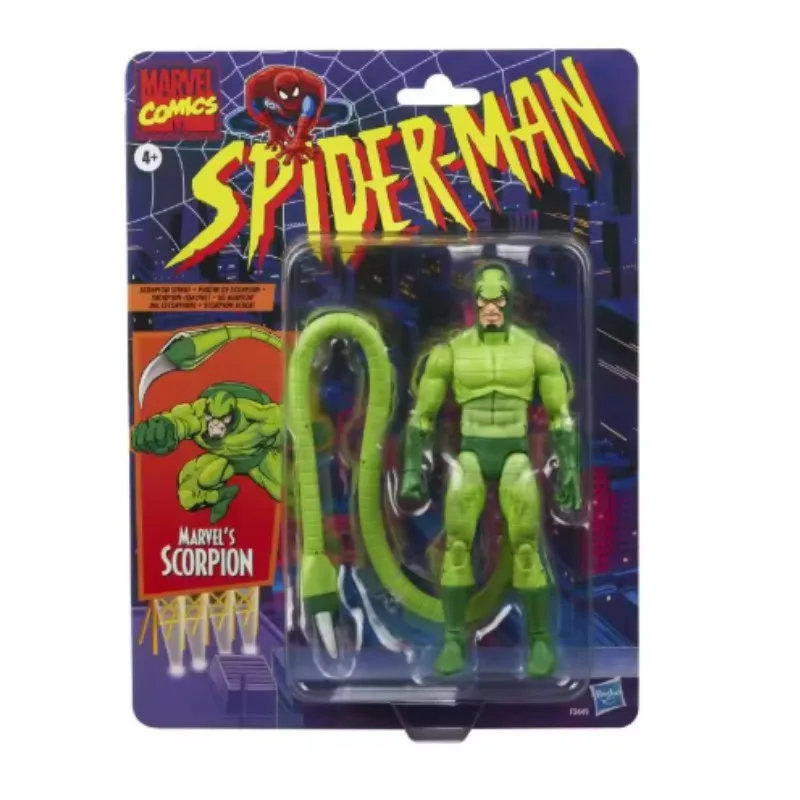 Original Hasbro Marvel Legends Series SPIDER MAN Scorpion Anime Figure Toy Gift Ornament - view 6
