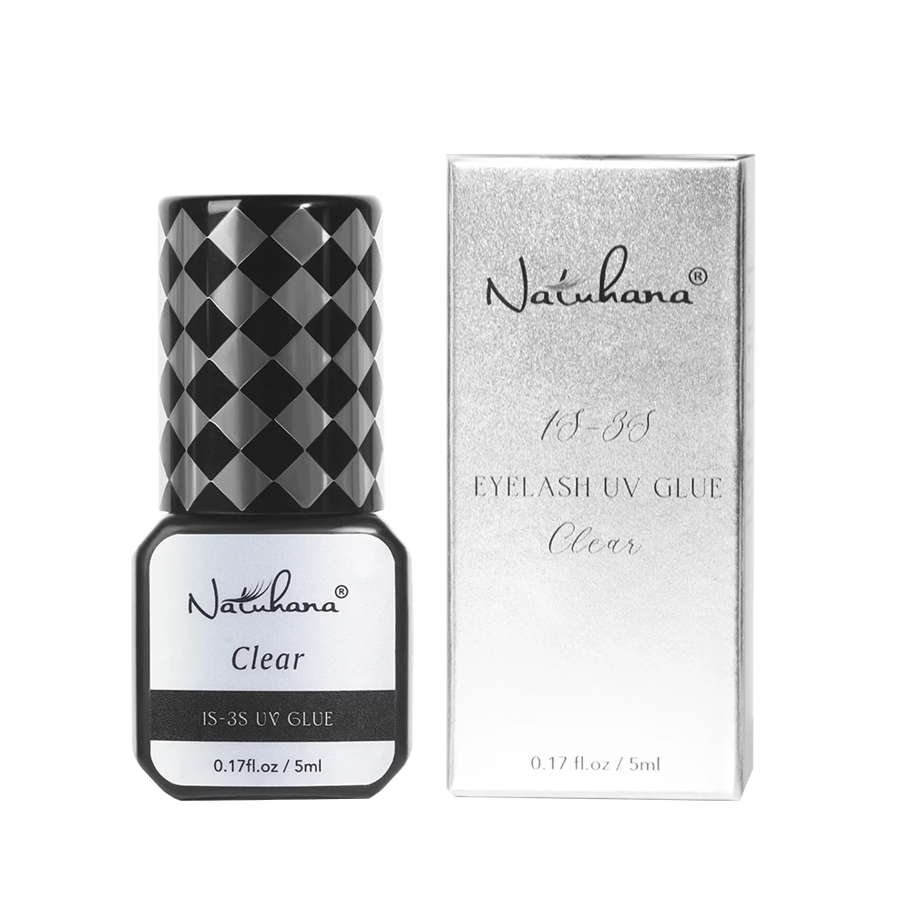 NATUHANA Blumenduft-Wimpernkleber, Tulpenduftkleber für Wimpern, 1 Sekunden, schnell trocknend, starker Kleber für falsche Wimpernverlängerung