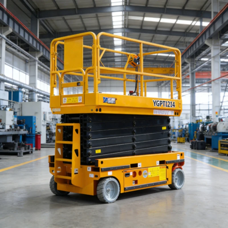 High Reach Self Propelled Scissor Lift Customized Electric Hydraulic Mobile Platform for Warehouse