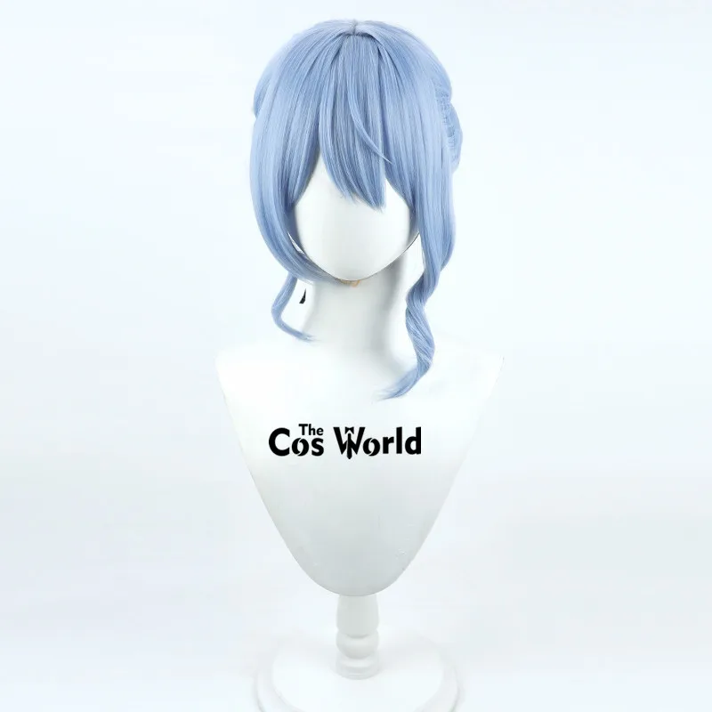 YouTuber virtuale Vtuber Hoshimachi Hosimati Suisei 2° concerto 60 cm di lunghezza Halloween Anime Cosplay parrucche capelli sintetici