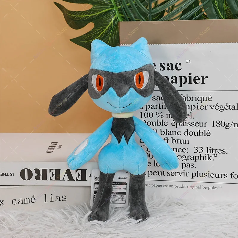 Pokemon Lucario Plush Figurine Toys Anime Riolu Shiny Lucario Soft Stuffed Collection Animal Dolls Peluche Girls Christmas Gifts