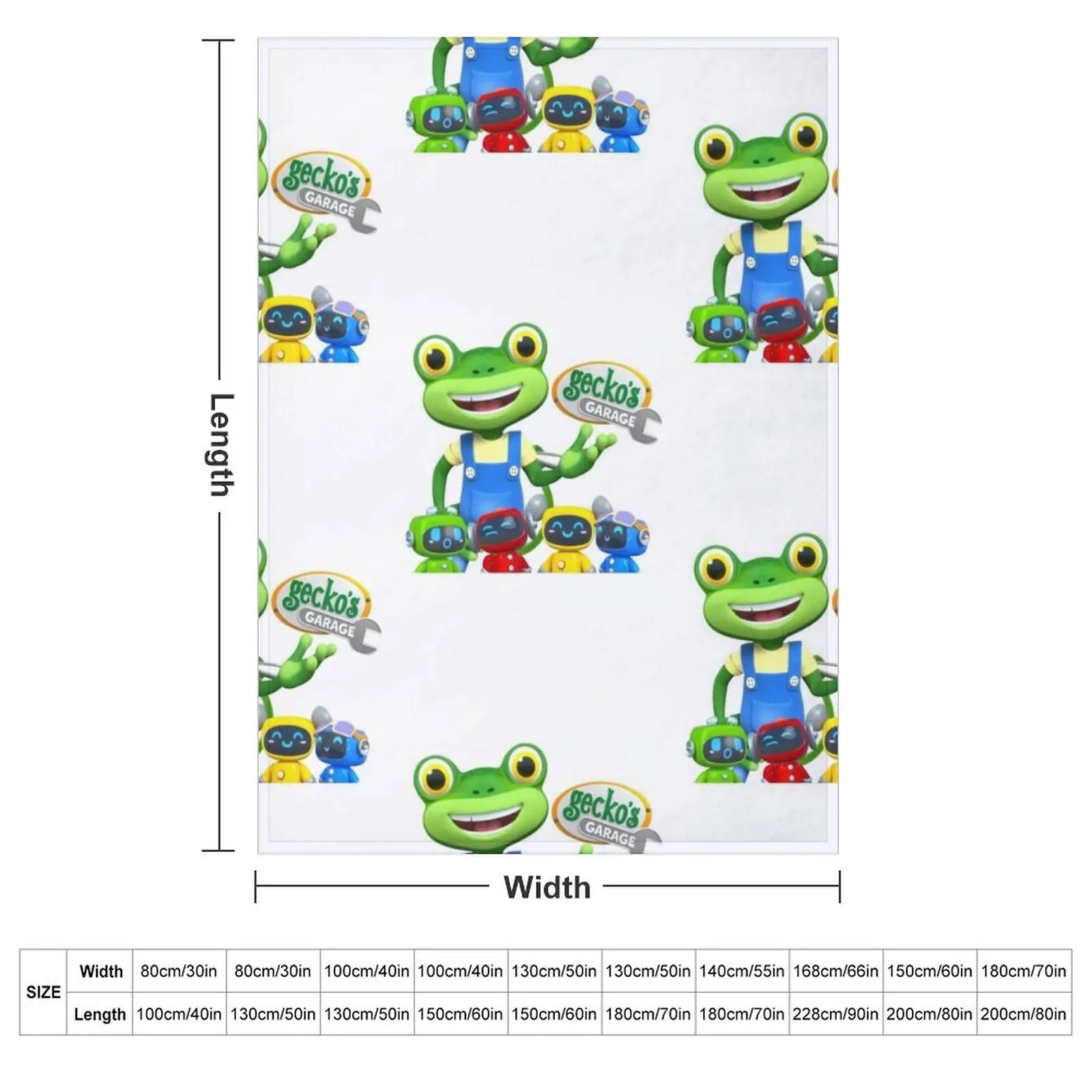 geckos garage Throw Blanket couch cozy soft plush fuzzy picnic outdoor blanket