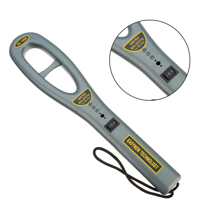 Promotion! 2X GC101H Portable Handheld Metal Detector Body Scanner Security Equipment Metal Detector Super Scan Light Counter