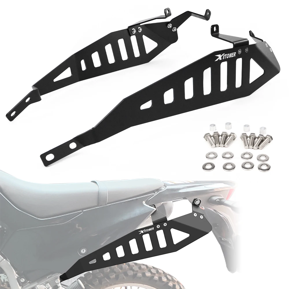 

Motorcycle Side Luggage Racks Fit For Kawasaki KLX230 2019-2024 2025 KLX 230 Saddlebag Support Bar Mount Bracket Pannier Racks