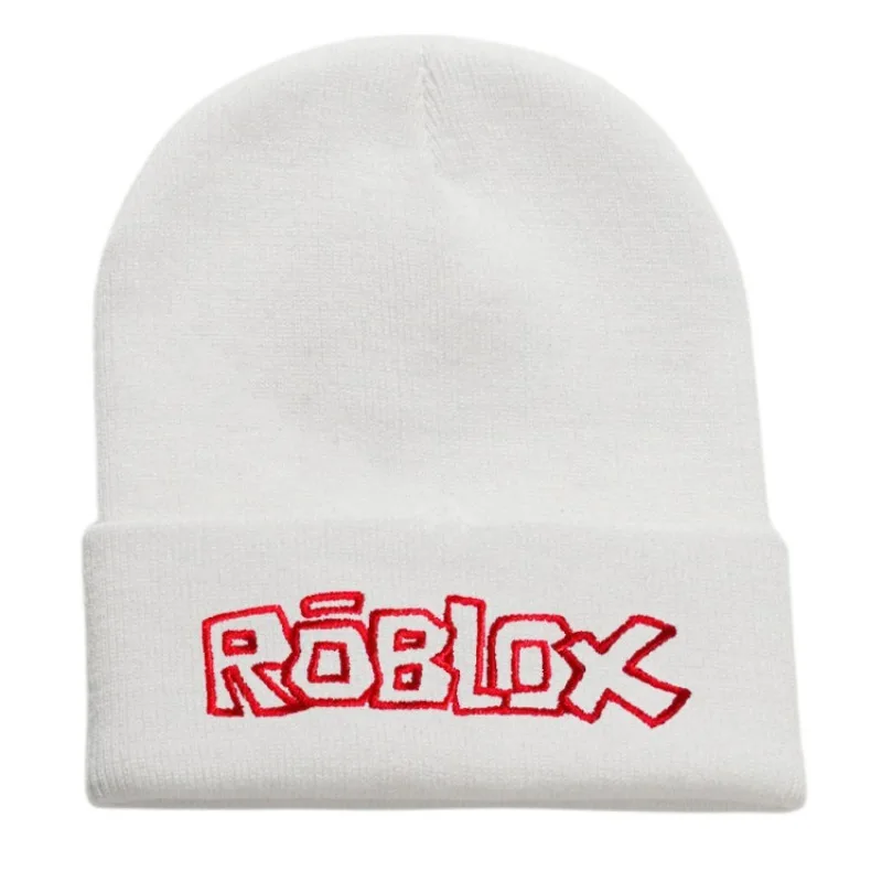 لعبة Roblox الإبداعية الطرفية الكرتون طباعة محبوك قبعة للجنسين أغطية الرأس قبعة الطالب أنيمي لطيف هدية عيد ميلاد الضروريات اليومية