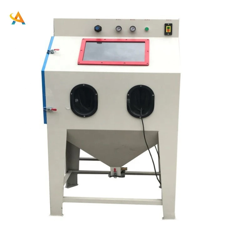 Factory Price Dustless Manual Wet Sand Blasting Cabinet Water Vapour Sandblasting Machine for Sale