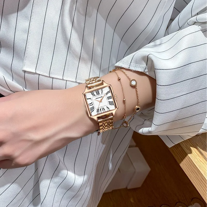 New Women'S Watch With Exquisite Design And Fashionable Style; A Creative And Stylish Quartz Watch, Perfect As A Gift For Women.