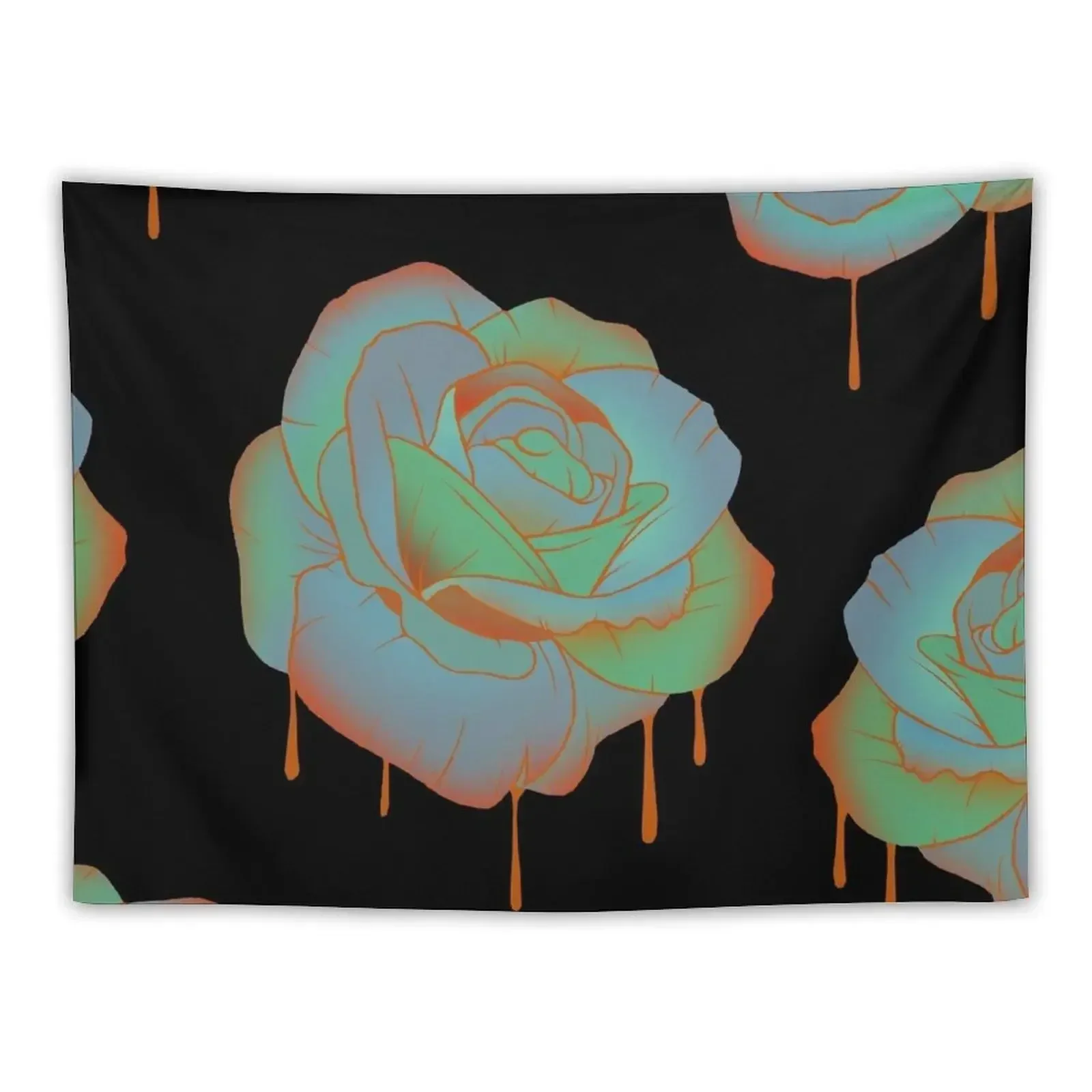 Drippy Roses Tapestry Decoration Home Christmas Decoration Tapestry