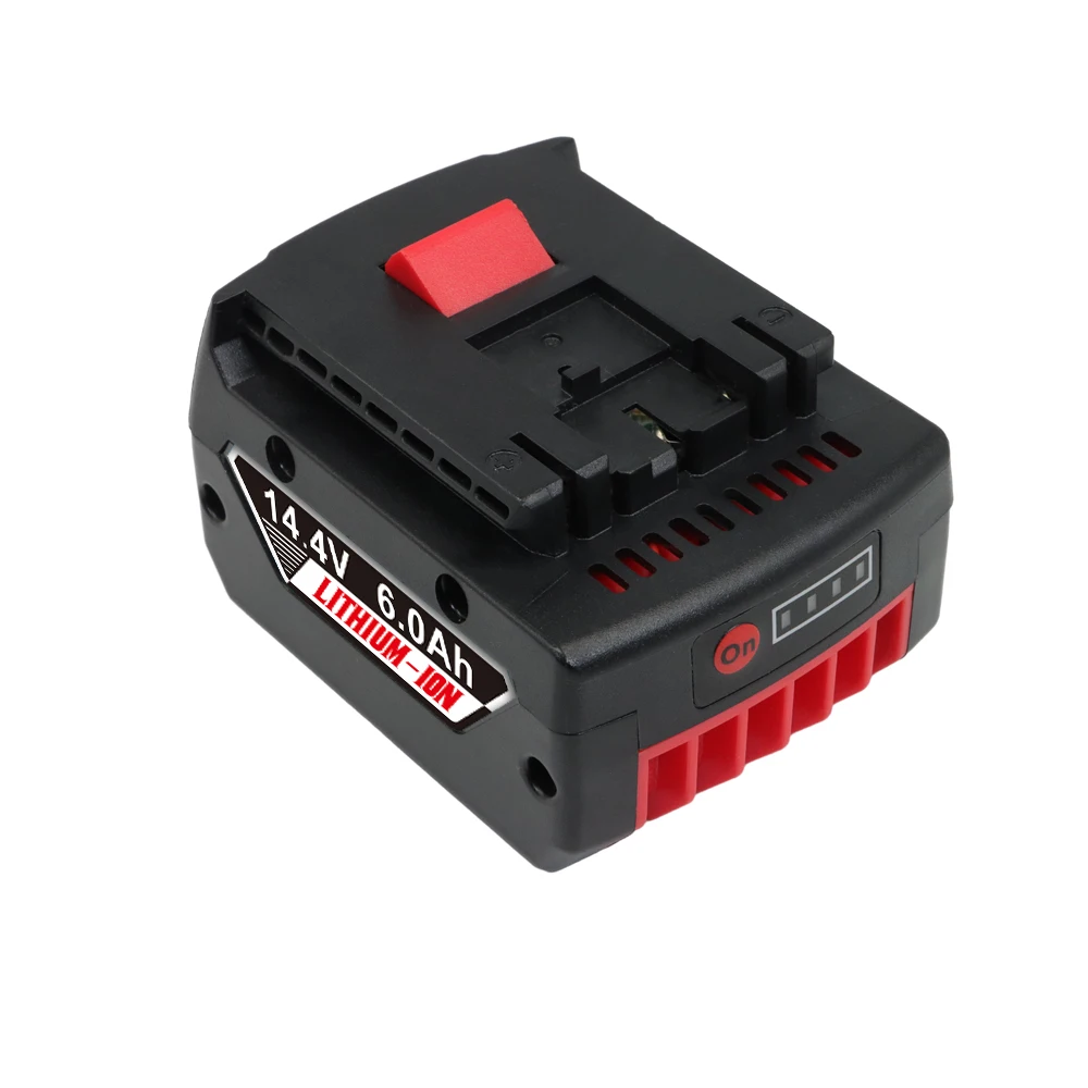 

Replacement Battery for Bosch BAT607 BAT614 14.4V 6000MAh Li-ion, Fit Bosch GSR14.4-2-LI GSR 1440-LI Cordless Drill
