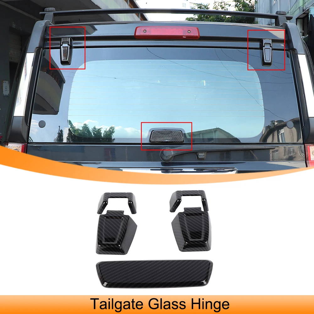 

Car Tailgate Rear Window Glass Hinge Cover Trim Stickers for Jeep Commander 2006 2007 2008 2009 2010 Exterior Accessories ABS