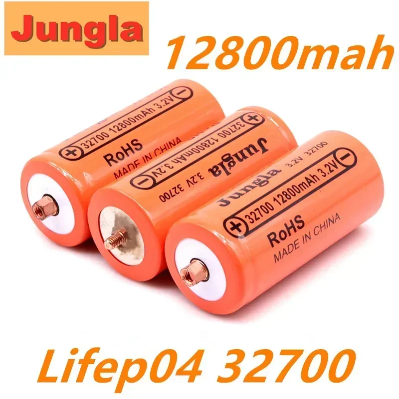 New lifepo4 32700 12800mAh 3.2V lifepo4 Rechargeable Battery Professional Lithium Iron Phosphate Power Battery with screw