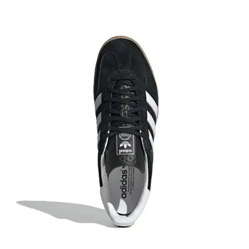 Adidas Originals Gazelle Black White Comfortable Men Women Skateboarding Shoes