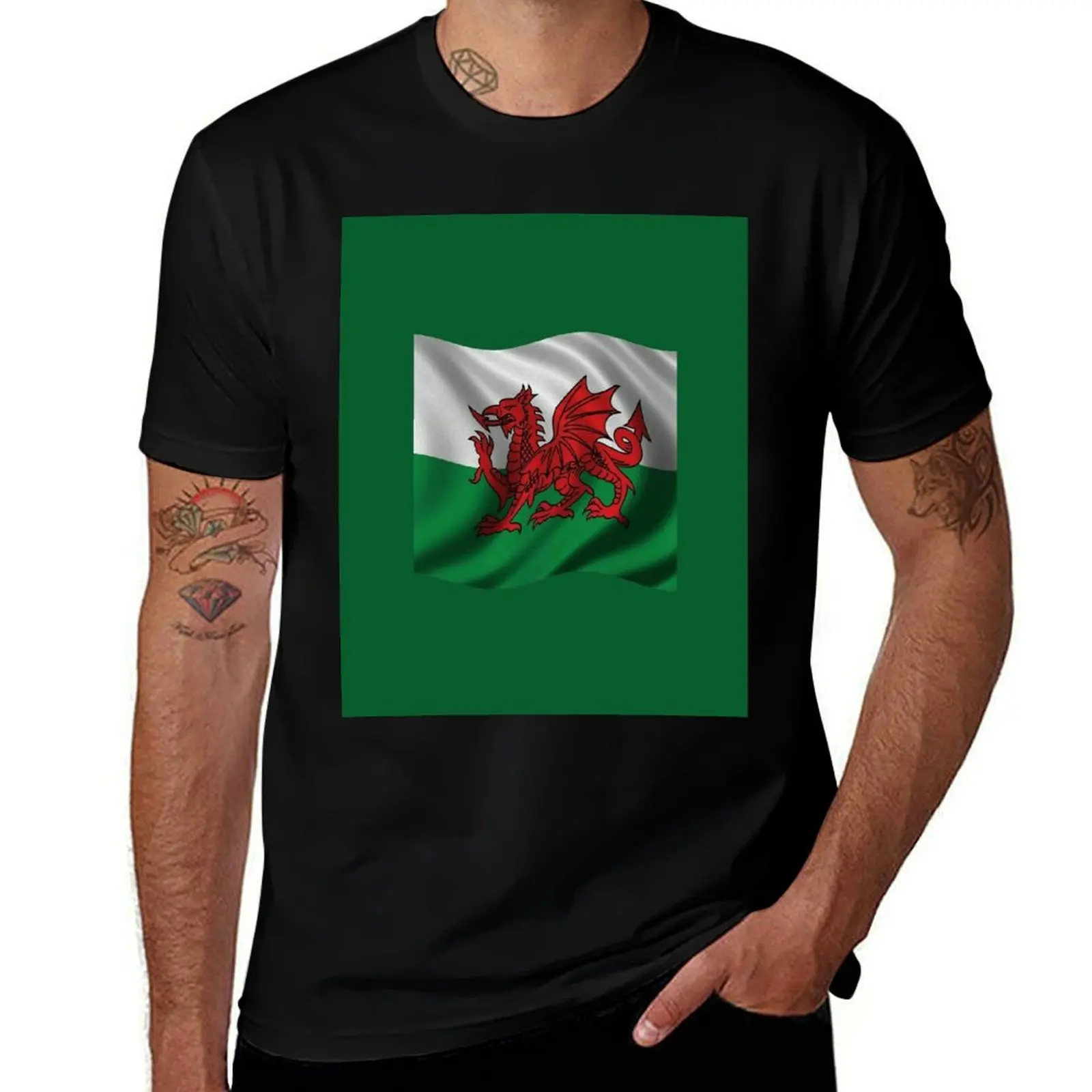 Y Ddraig Goch Welsh Flag Rugby Union v1 T-Shirt shirts graphic tee shirts graphic tees black t shirts for men