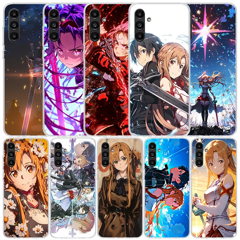 Anime Sword Art Online SAO Cover for Samsung Galaxy A17 A37 A57 A16 A26 A36 A56 A15 A14 A55 Phone Case A13 A53 A25 A35 A24 A34 A