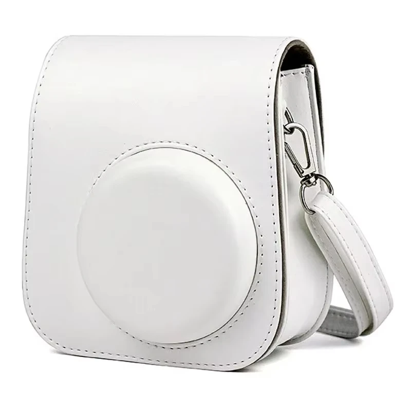 For Fujifilm Film Camera Bag for Instax Mini 11 9 8 Camera Case PU Leather Soft Silicone Cover Bag with Shoulder Strap view 4