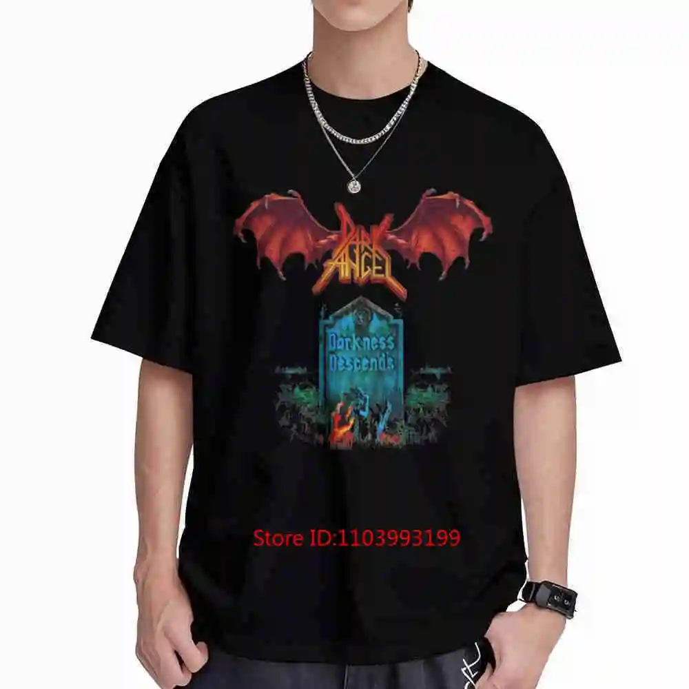 Dark Angel Darkness Descends Short Sleeve Tee 100% Cotton T-Shirt