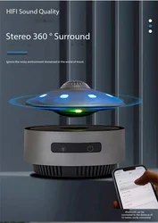 HCNT Maglev UFO Audio Bluetooth Black Technology Audio Desktop Decoration Christmas Gift Holiday Gift