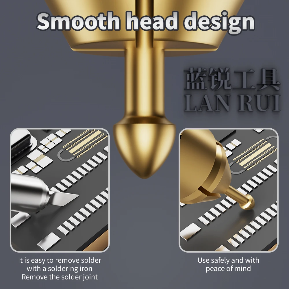 LANRUI M24 순수 구리 납땜 핀 휴대폰 수리용 메인보드 납땜 카드 슬롯 커넥터 납땜 회수 도구