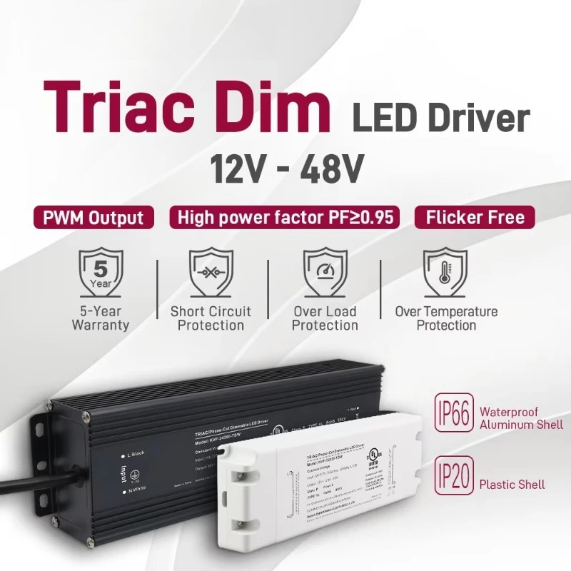 12V 24V 48v DC LED Power Transformer 30W 50W 60W 100W 150W 300W 320W 400W 600W Triac Dimmable LED Driver