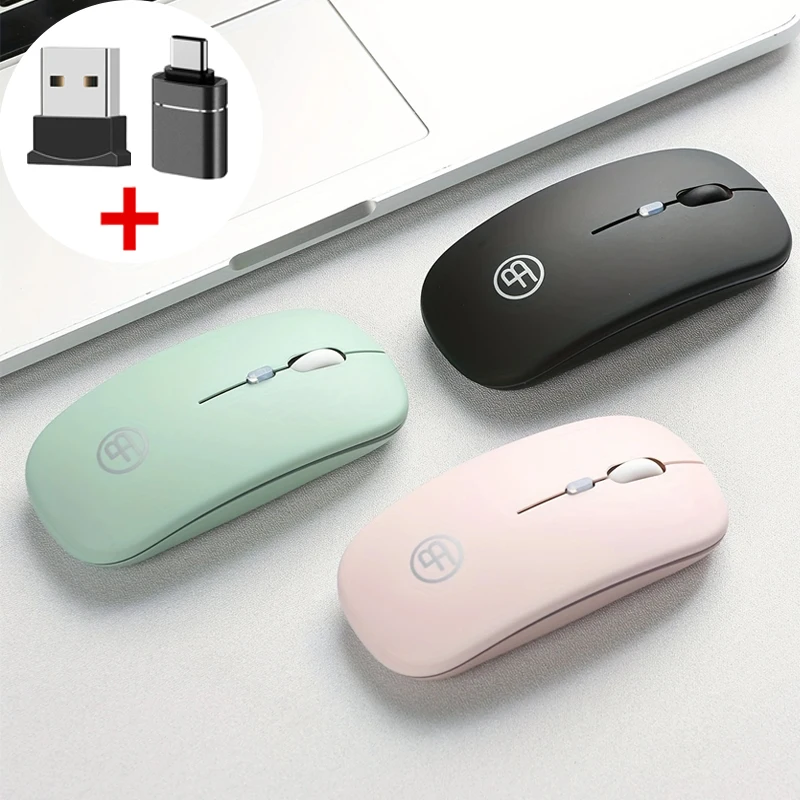 Wireless Mouse RGB Rechargeable Mice Wireless Computer Mouse LED Backlit Ergonomic Gaming Mouse For Laptop PC