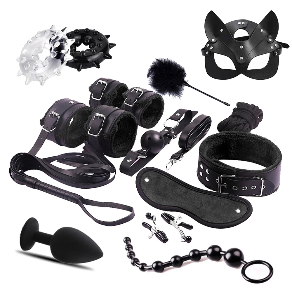 ألعاب جنسية للنساء BDSM طقم الأزواج الجنسي ملحقات مثيرة أصفاد لجلسة المكونات الشرجية لعبة الجنس ألعاب مثيرة للكبار sexyshop