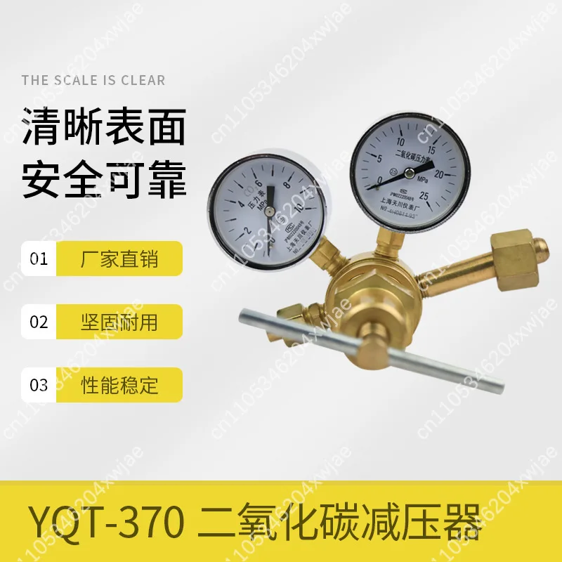 Carbon Dioxide Pressure Regulator YQT-781 10-25MPa Single Stage for Medical Insufflator and Industrial Gas Control