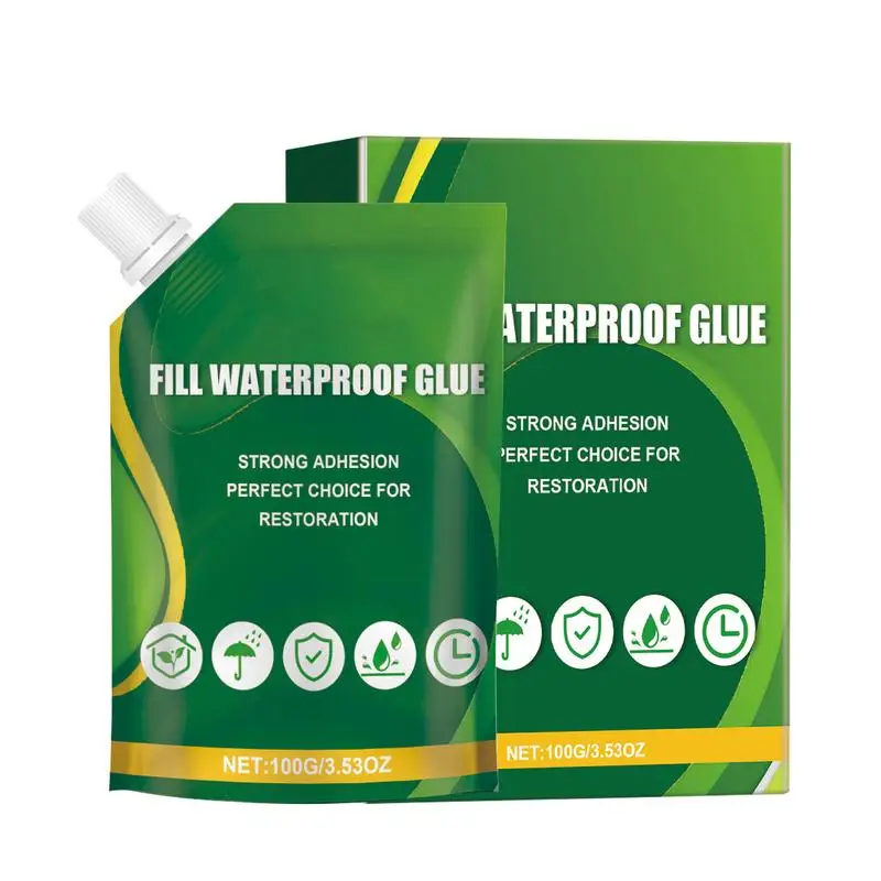 Outdoor Glue Waterproof Waterproof Agent Glue All Purpose Waterproof Repair Sealant Strong Waterproof Adhesive Coating Glue 100g