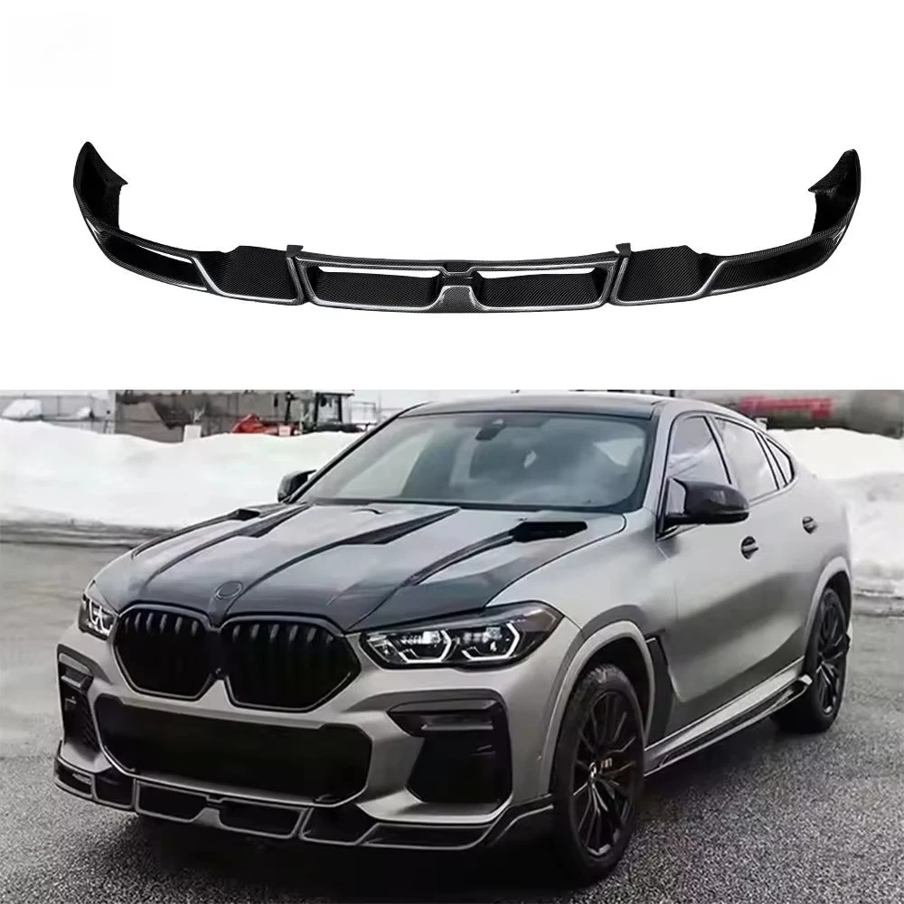 

LD Style Real Carbon Fiber Front Lip for X6 G06 2019-2024 Front Bumper Splitter