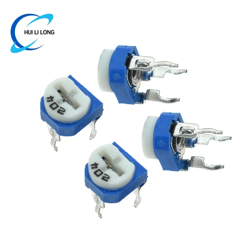 20 個 RM065 RM-065 100 200 500 1K 2K 5K 10K 20K 50K 100K 200K 500K 1M オーム Trimpot トリマーポテンショメータ可変抵抗器