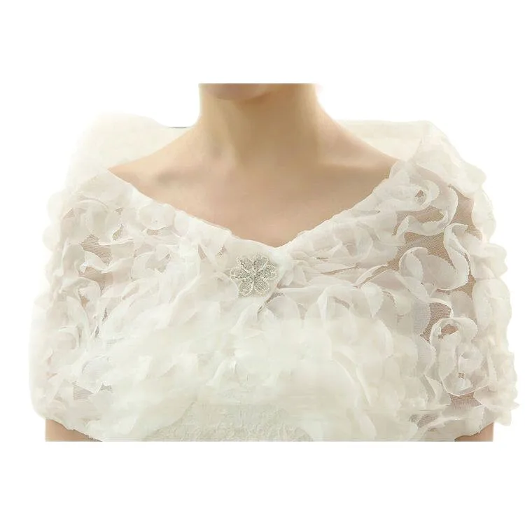 

ww27 Lace Shawl Skinny Shoulder Cover Dress Special Shawl Wedding Dress Bridal Shawl